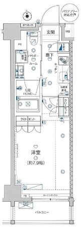 西台駅 徒歩9分 6階の物件間取画像